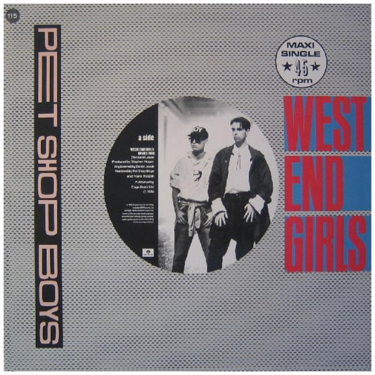PET SHOP BOYS - WEST END GIRLS | 12'' MAXI SINGLE USADO