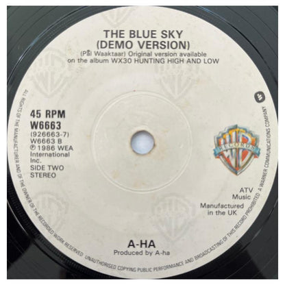 A-HA - HUNTING HIGH AND LOW (REMIX) | 7" SINGLE VINILO USADO