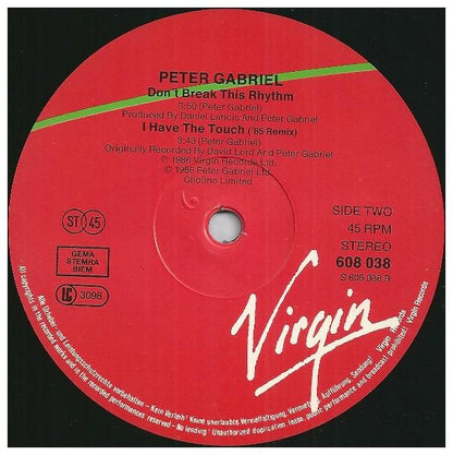 PETER GABRIEL - SLEDGEHAMMER | 12" MAXI SINGLE USADO