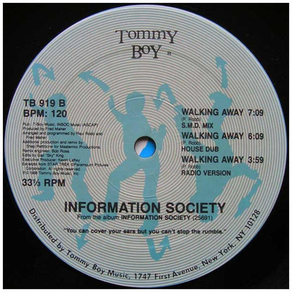 INFORMATION SOCIETY - WALKING AWAY | 12'' MAXI SINGLE USADO