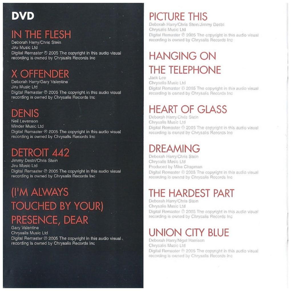 BLONDIE - GREATEST HITS (CD+DVD) | CD