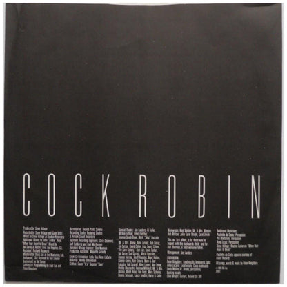 COCK ROBIN - COCK ROBIN | 7" SINGLE USADO