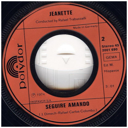 JEANETTE - PORQUE TE VAS/SEGUIRE AMANDO | 7" SINGLE USADO