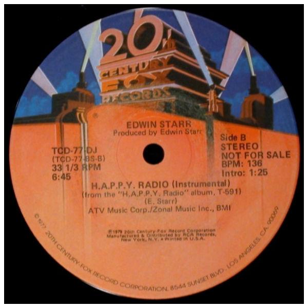 EDWIN STARR  -  H.A.P.P.Y. RADIO | 12" MAXI SINGLE USADO