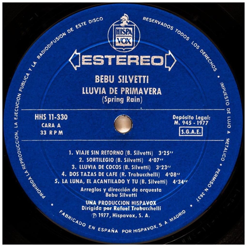 BEBU SILVETTI - SPRING RAIN (LLUVIA DE PRIMAVERA) | VINILO USADO