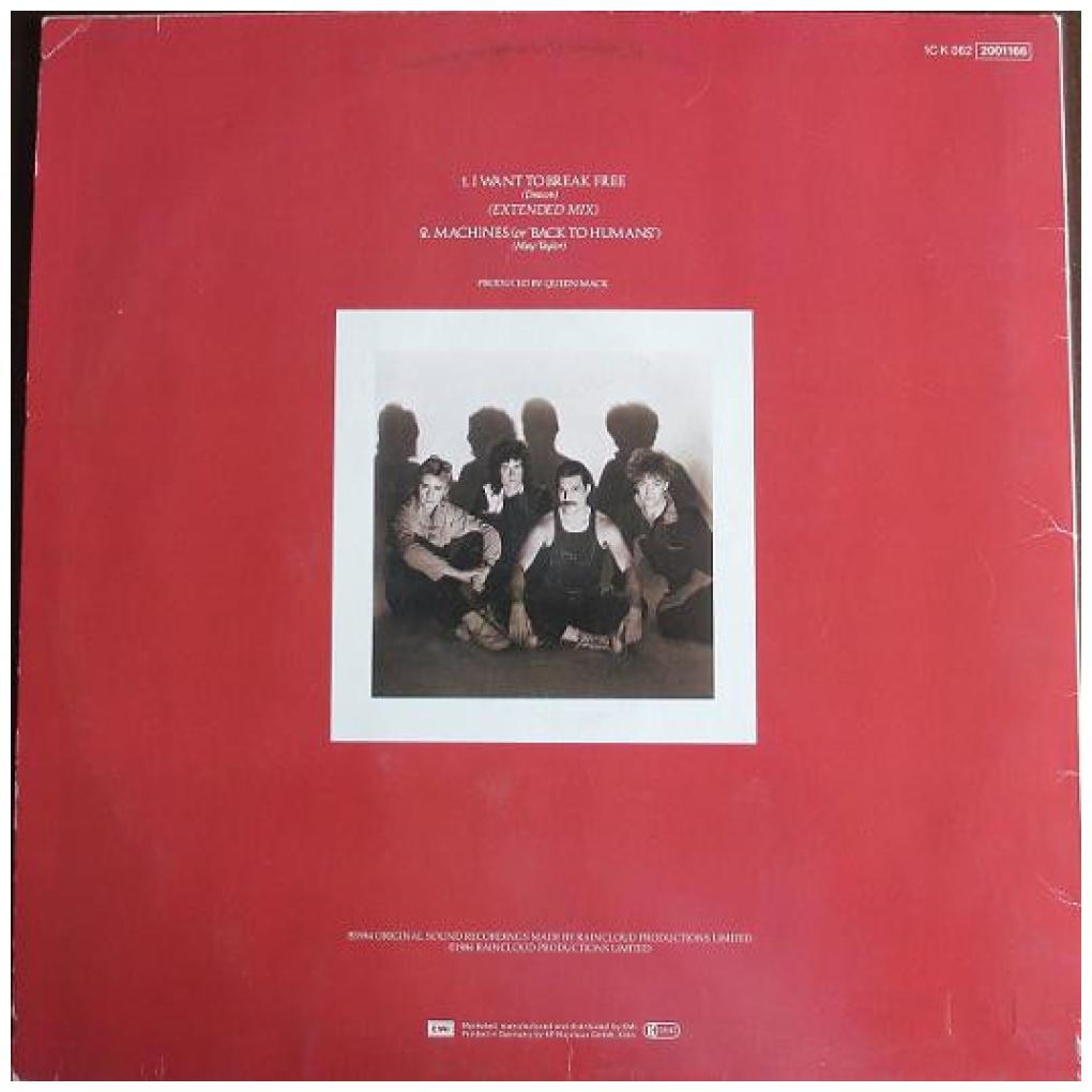 QUEEN - I WANT TO BREAK FREE EXTENDED MIX | 12'' MAXI SINGLE USADO