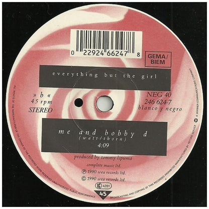 EVERYTHING BUT THE GIRL - DRIVING | 7" SINGLE USADO
