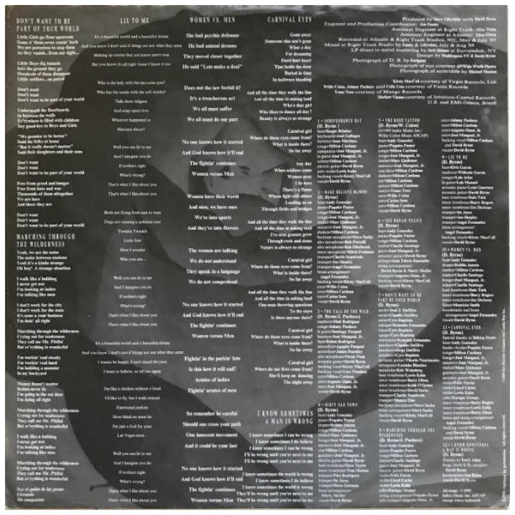 DAVID BYRNE - REI MOMO | VINILO USADO