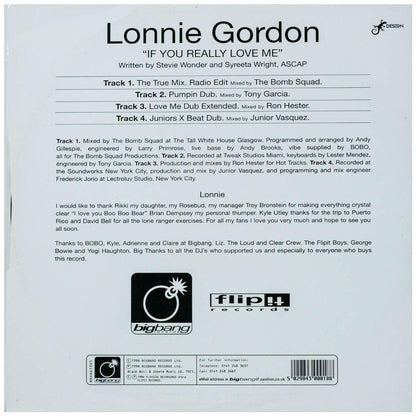 LONNIE GORDON - IF YOU REALLY LOVE ME | 12" MAXI SINGLE VINILO