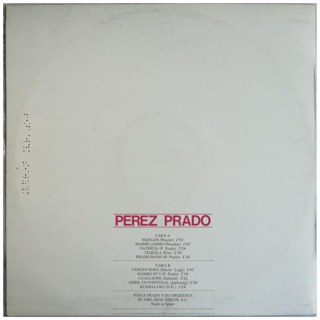 PEREZ PRADO - PEREZ PRADO Y SU ORQUESTA | VINILO USADO