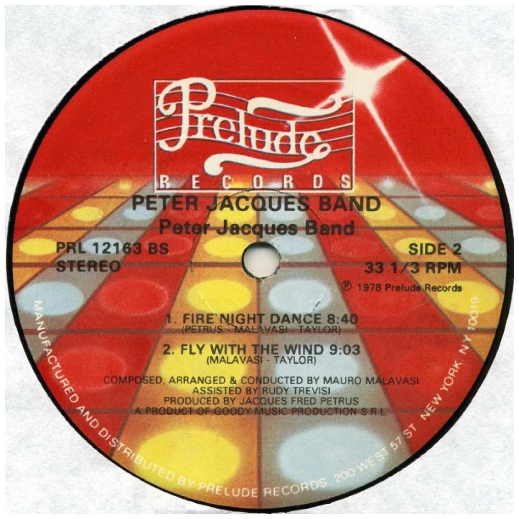 PETER JAEQUES BAND - WALKING ON MUSIC/FIRE NIGHT DANCE | 12" MAXI SINGLE VINILO USADO