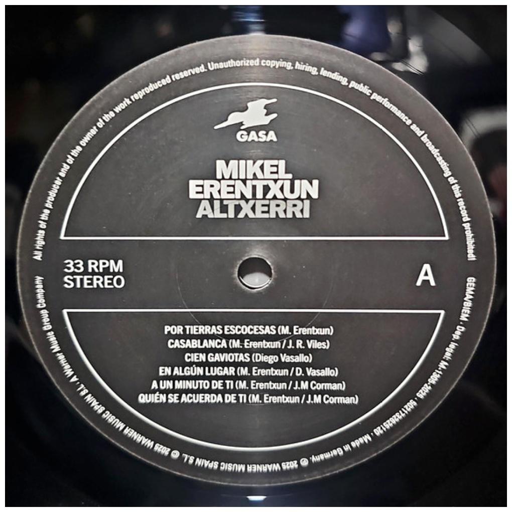 MIKEL ERENTXUN - ALTXERRI | VINILO