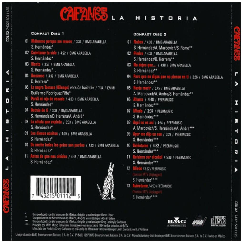 CAIFANES - LA HISTORIA (2CD) | CD