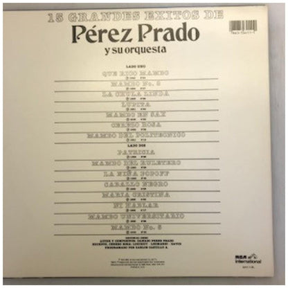 PEREZ PRADO - 15 GRANDES EXITOS | VINILO USADO