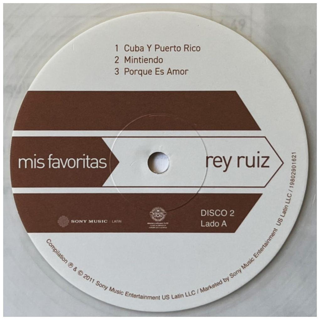 REY RUIZ - MIS FAVORITAS (2LP) (LIGHT BEIGE VINYL) | VINILO