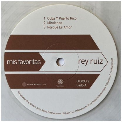 REY RUIZ - MIS FAVORITAS (2LP) (LIGHT BEIGE VINYL) | VINILO
