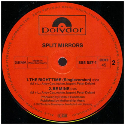 SPLIT MIRRORS - THE RIGHT TIME | 12'' MAXI SINGLE USADO