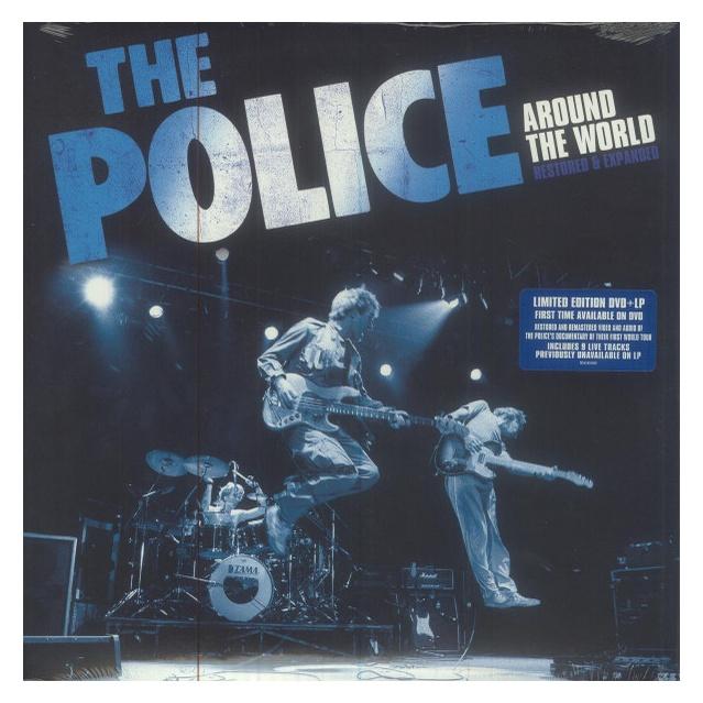 POLICE - AROUND THE WORLD (LP+DVD) (BLUE VINYL) (RESTORED & EXPANDED EDITION) | VINILO