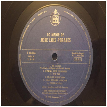 JOSE LUIS PERALES - LO MEJOR | VINILO USADO