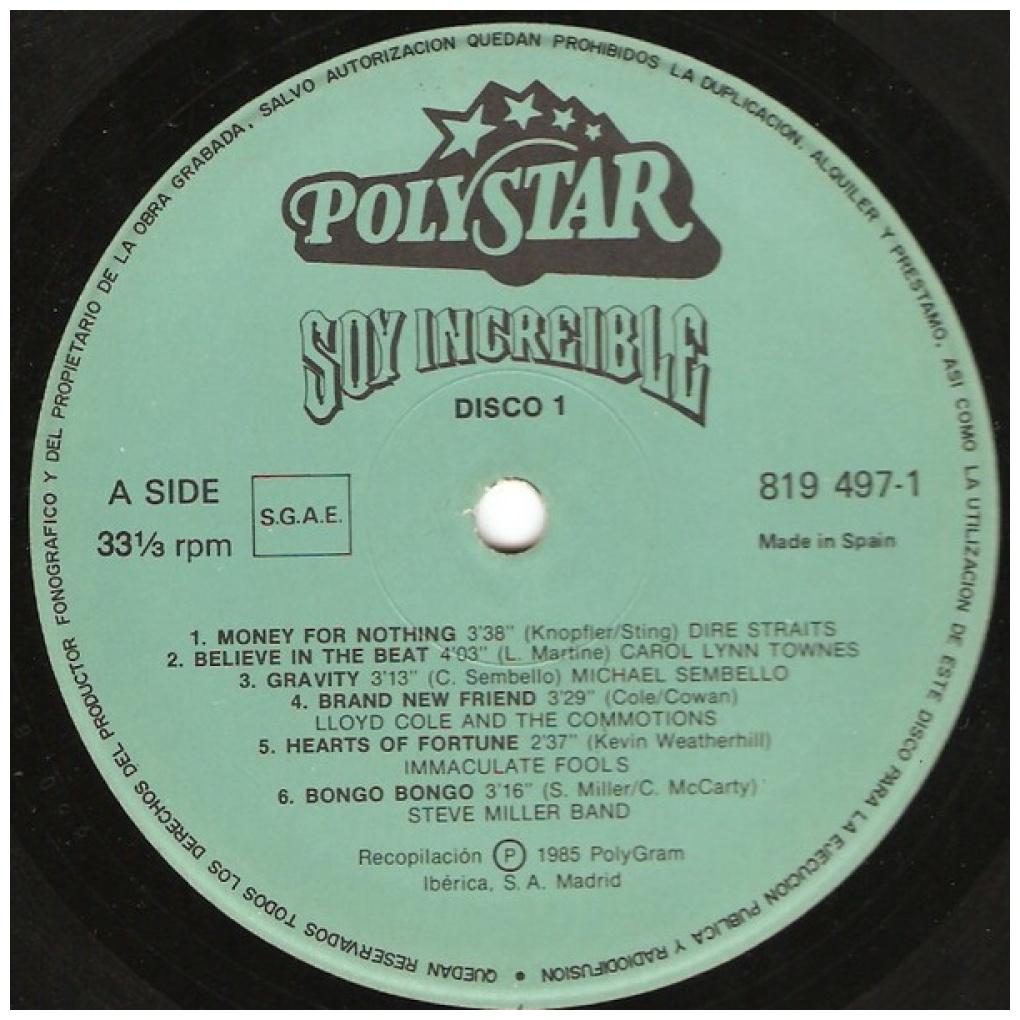 SOY INCREIBLE - 25 SUPER HITS INTERNACIONALES (2LP) | VINILO USADO