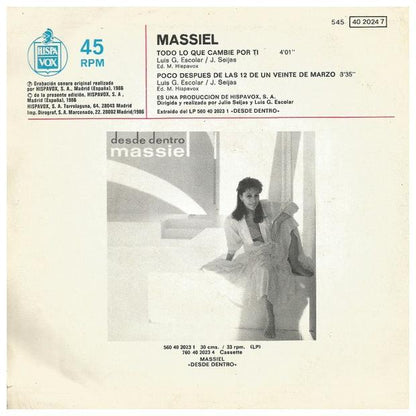 MASSIEL - TODO LO QUE CAMBIE POR TI | 7" SINGLE VINILO USADO