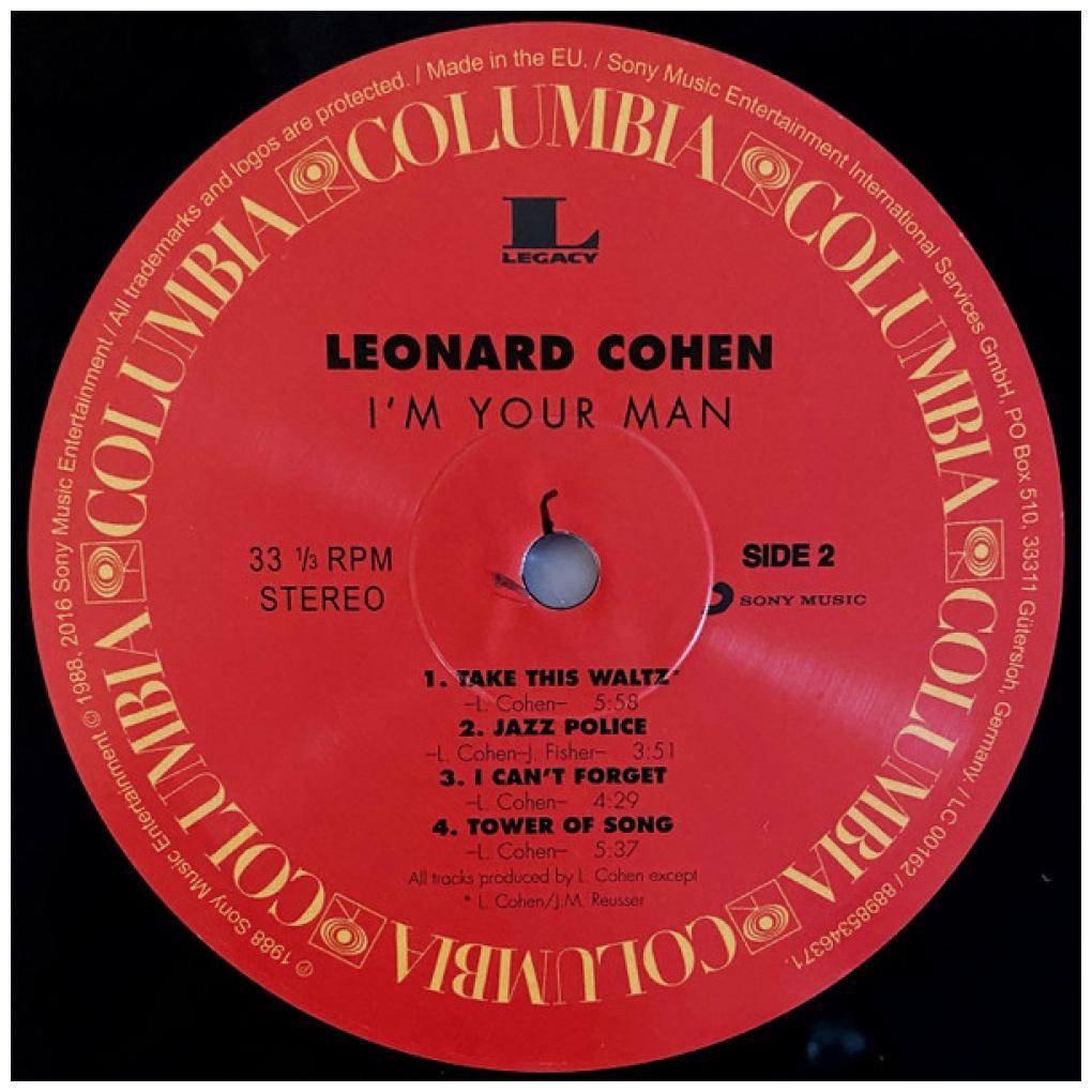 LEONARD COHEN - I'M YOUR MAN | VINILO