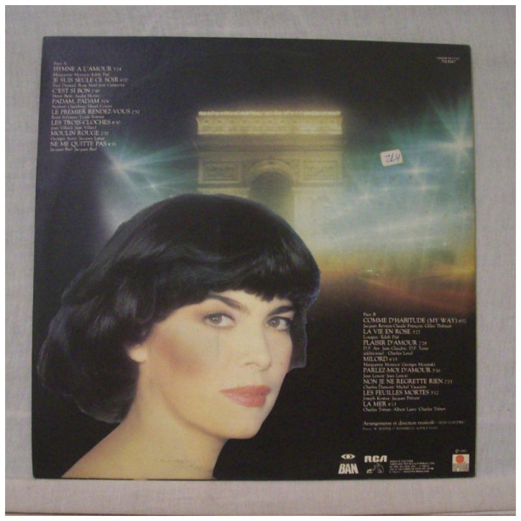 MIRELLE MATHIEU - LES GRANDES CHANSONS FRANCAISES | VINILO USADO