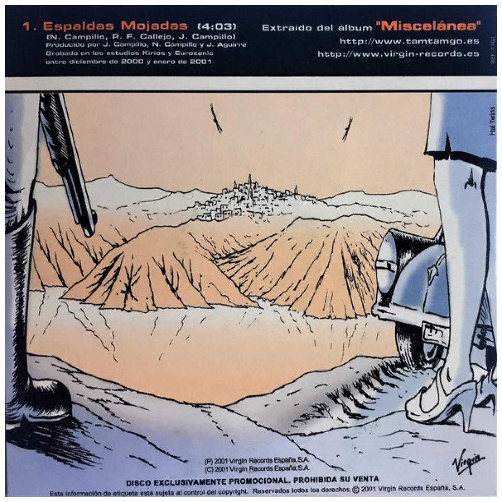 TAM TAM GO - ESPALDAS MOJADAS (CD SINGLE) (PROMO COPY) | CD