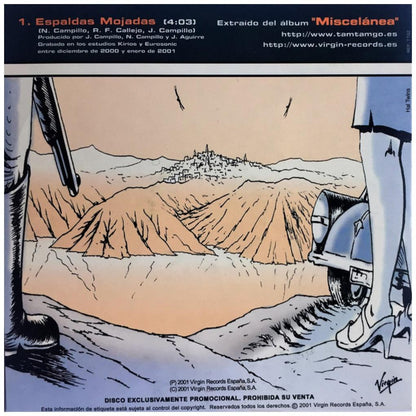 TAM TAM GO - ESPALDAS MOJADAS (CD SINGLE) (PROMO COPY) | CD