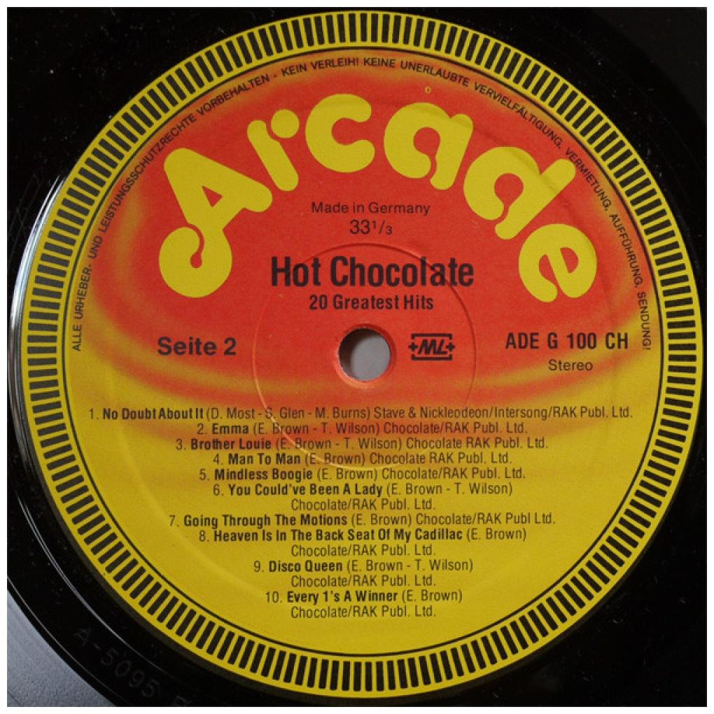 HOT CHOCOLATE - 20 GREATEST HITS | VINILO USADO