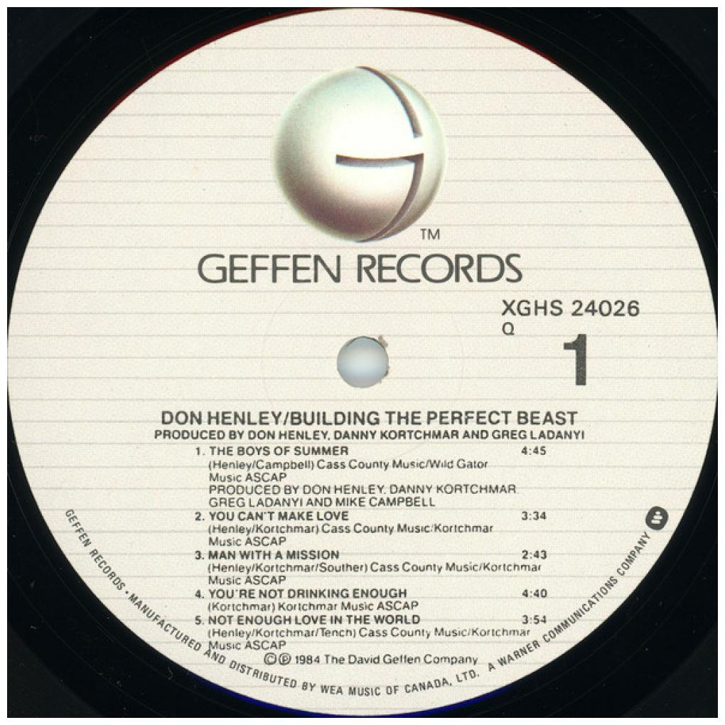 DON HENLEY - BUILDING THE PERFECT BEAST | 7" SINGLE USADO