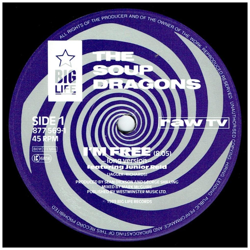 THE SOUP DRAGONS - I'M FREE | 12'' MAXI SINGLE USADO