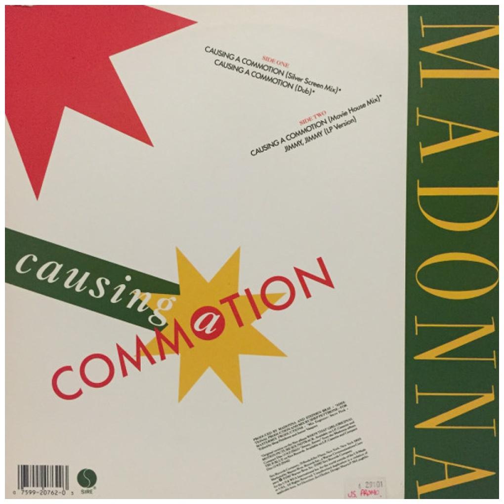 MADONNA - COUSING A COMMOTION | 12'' MAXI SINGLE USADO