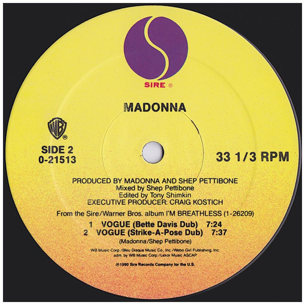 MADONNA - VOGUE | 12" MAXI SINGLE VINILO USADO