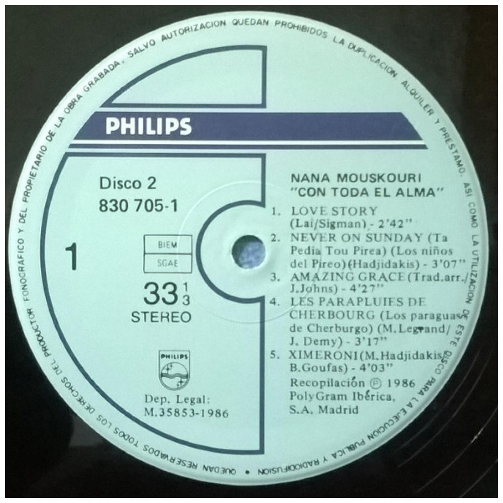 NANA MOUSKOURI - CON TODA EL ALMA (2LP) | VINILO USADO