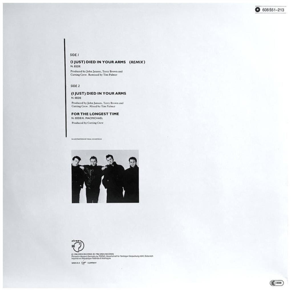 Cutting Crew - (I JUST) DIED IN YOUR ARMS | 12'' MAXI SINGLE USADO