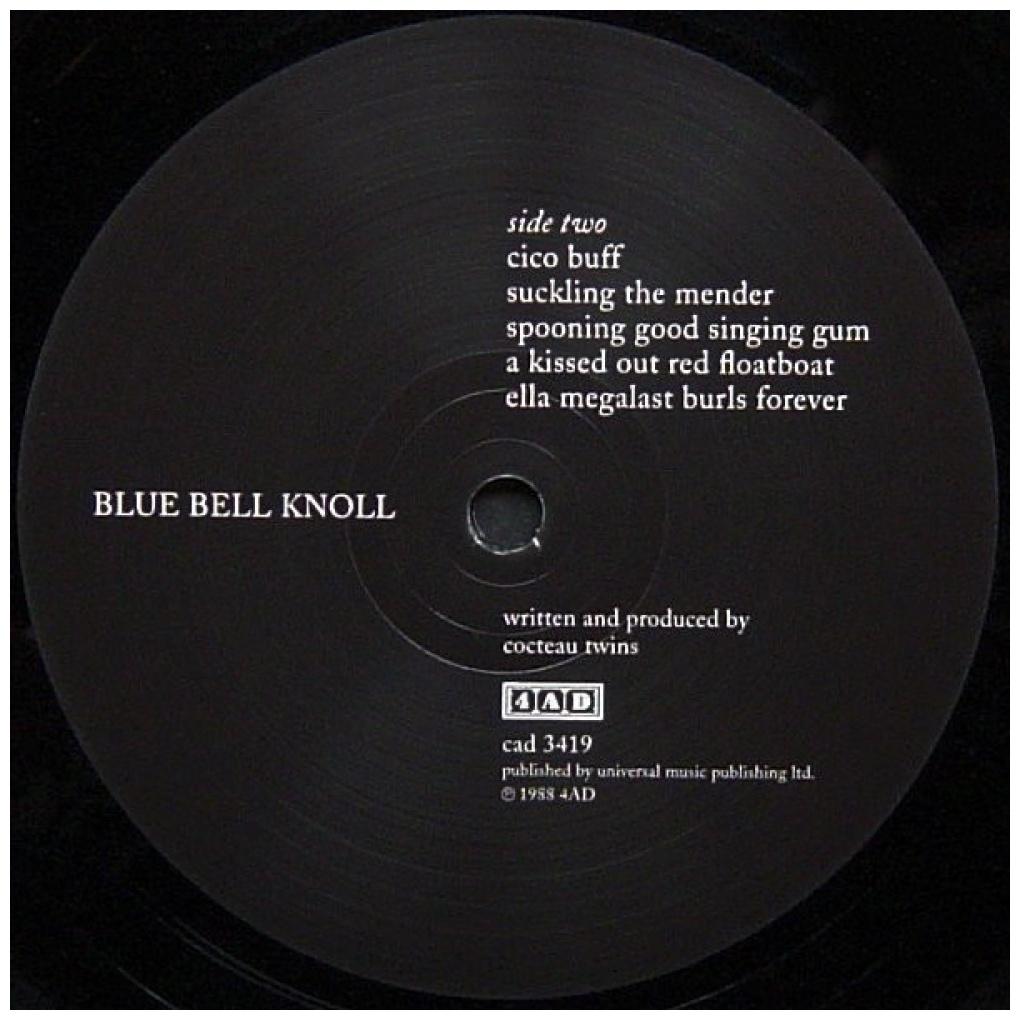 COCTAEU TWINS - BLUE BELL KNOLL | VINILO