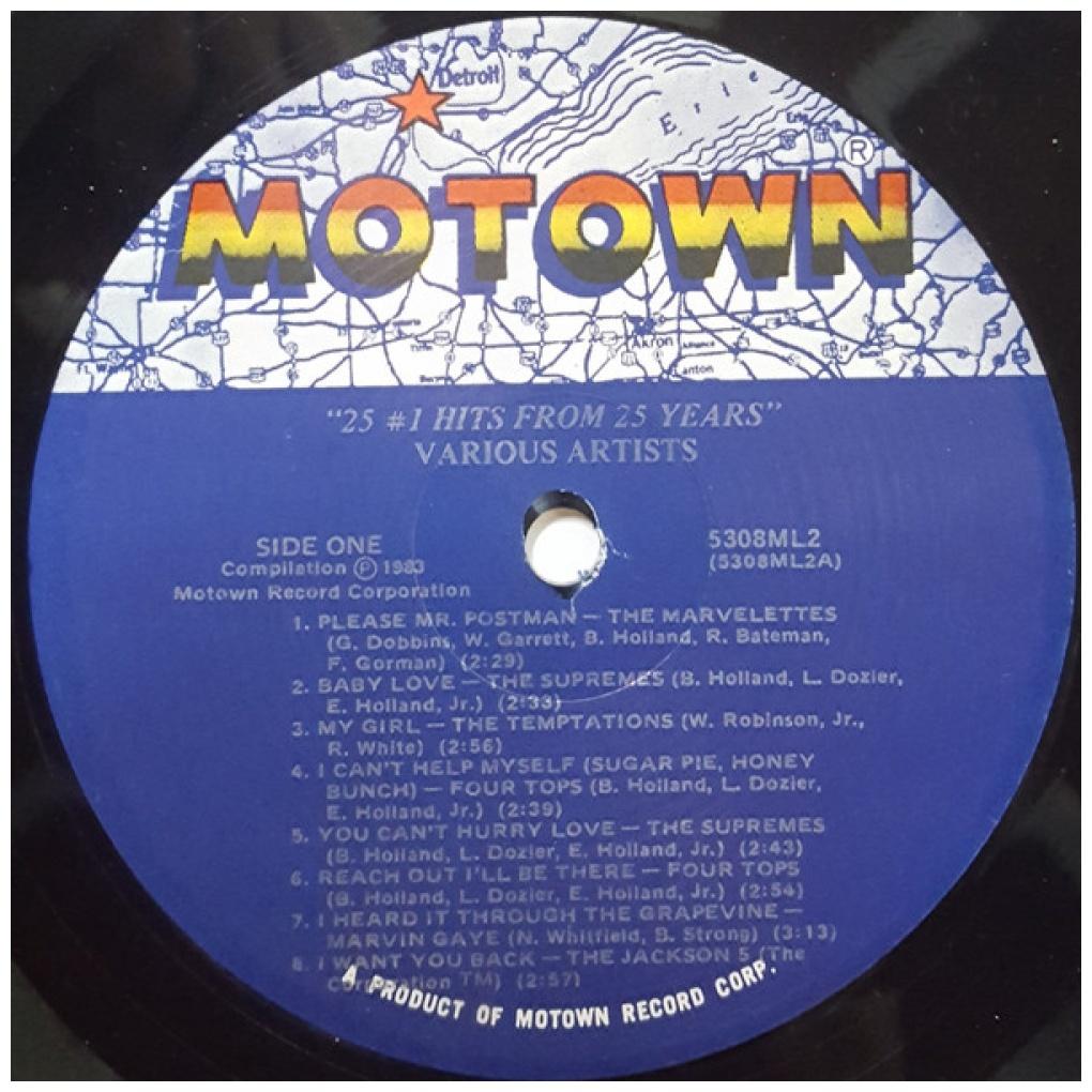 25 #1 HITS FROM 25 YEARS - MOTOWN: VARIOUS ARTIST (2LP) | VINILO USADO