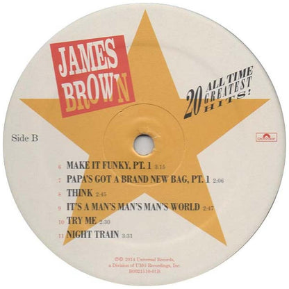 JAMES BROWN - 20 ALL-TIME GREATEST HITS (2LP) | VINILO