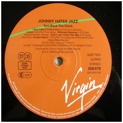 JOHNNY HATES JAZZ - TURN BACK THE CLOCK | VINILO USADO
