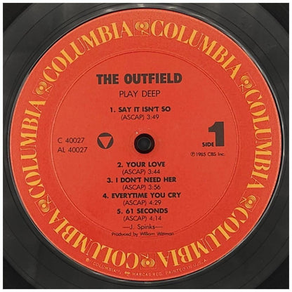 OUTFIELD - PLAYDEEP (PROMO COPY) | VINILO USADO