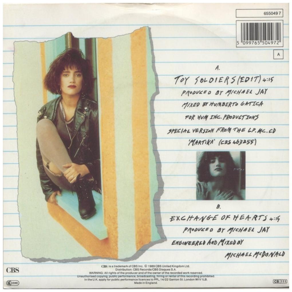 MARTIKA - TOY SOLDIERS | 7" SINGLE USADO