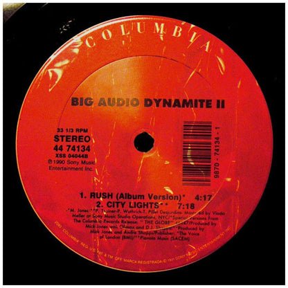 BIG AUDIO DYNAMITE II - RUSHDANCE | 12'' MAXI SINGLE USADO