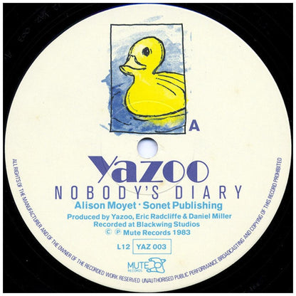 YAZOO - NOBODY'S DIARY/SITUATION | 12'' MAXI SINGLE USADO