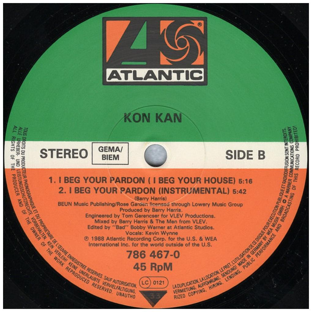 KON KAN - I BEG YOUR PARDON | 12'' MAXI SINGLE USADO