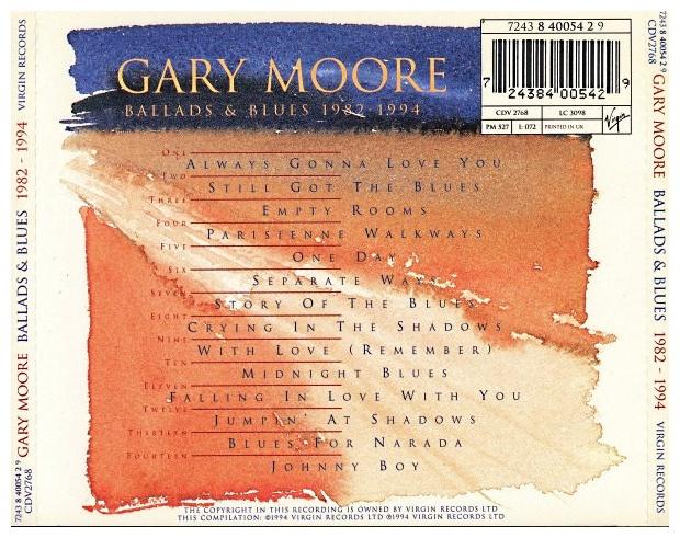 GARY MOORE - BALLADS & BLUES 1982-1994 | CD
