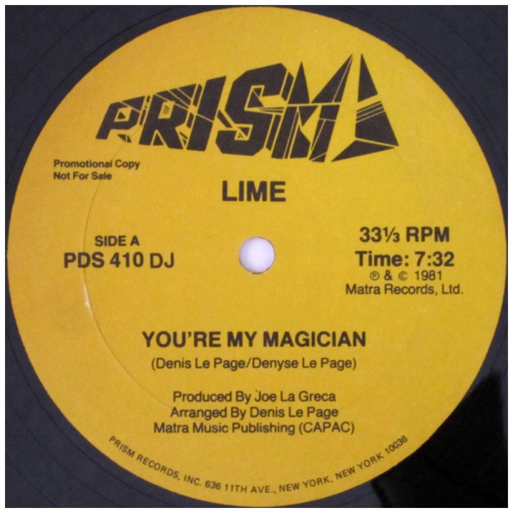 LIME - YOU'RE MY MAGICIAN/YOUR LOVE (PROMO COPY) | 12'' MAXI SINGLE USADO
