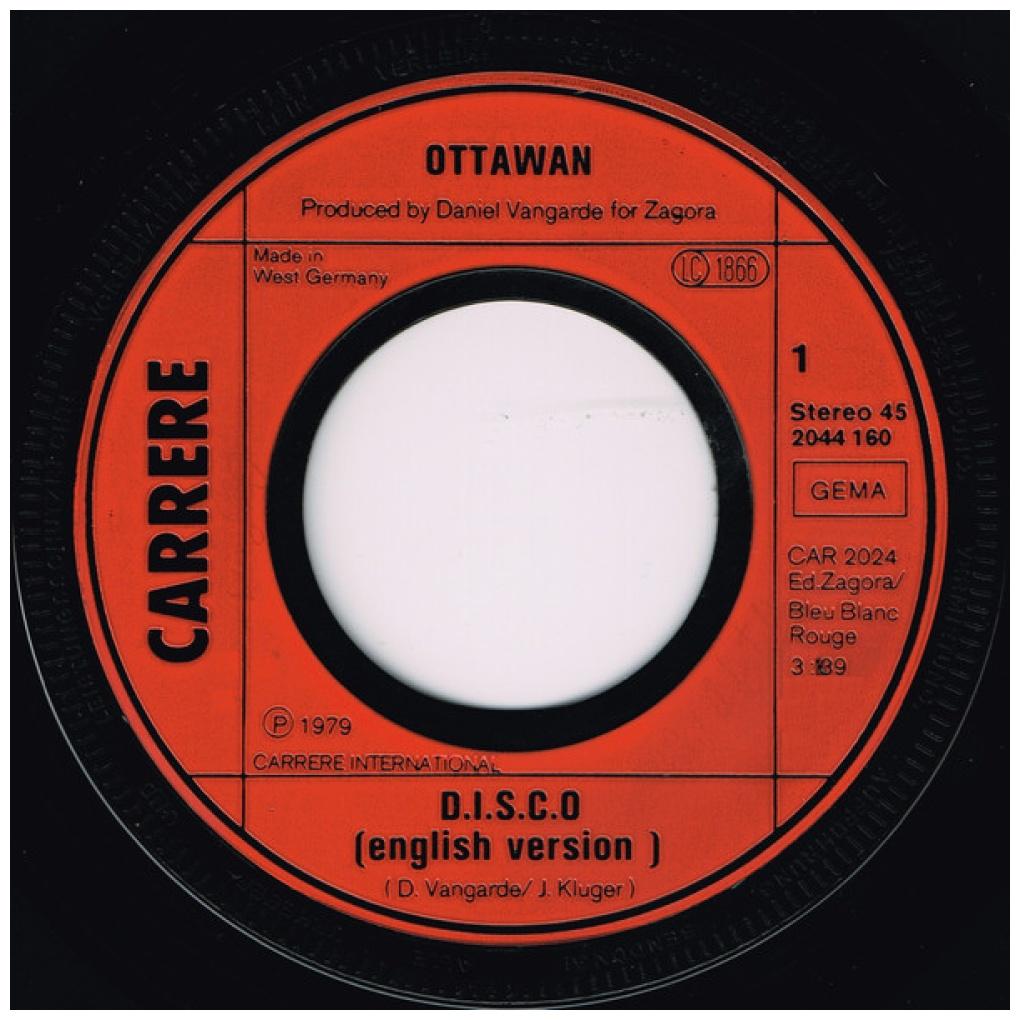 OTTAWAN - D.I.S.C.O. | 7" SINGLE USADO