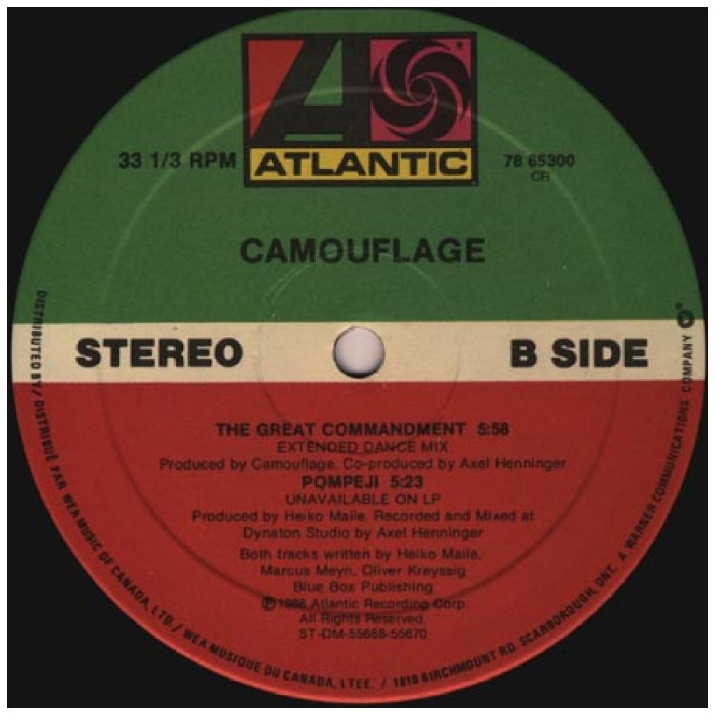 CAMOUFLAGE - THE GREAT COMMANDMENT | 12'' MAXI SINGLE USADO