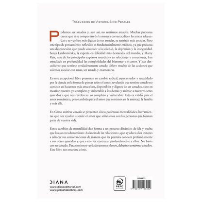 CÓMO SENTIRSE AMADO (TAPA RÚSTICA) - HARRY REIS | LIBRO